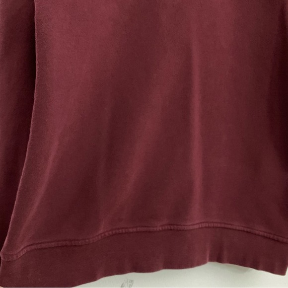Orvis Men’s 1/4 zip Pullover Sweater Fleece Lined Burgundy GUC size L - Picture 6 of 11